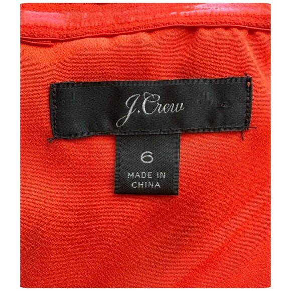 J Crew 100% SILK Maxi Sarong Dress in Painted Paisley Orange Women's Size 6 - Picture 3 of 10